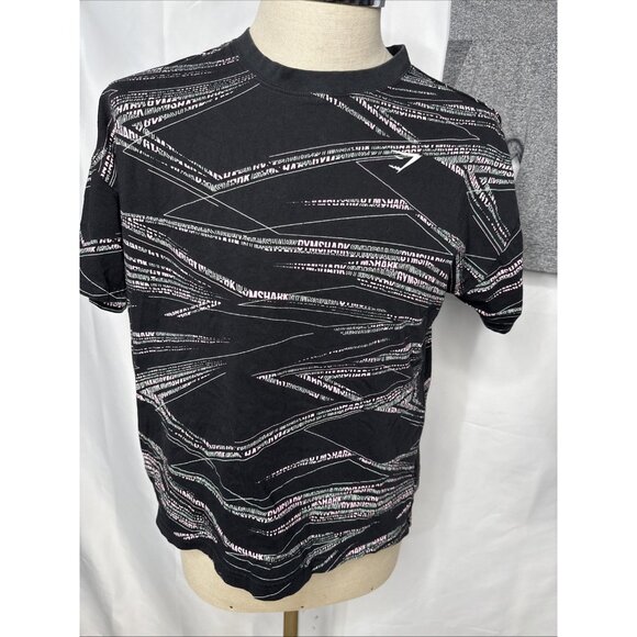  Set Size Medium Small Black Pink Grey Shirt Shorts All Over Logo